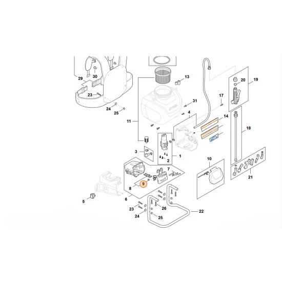 STIHL  Sprężyna piórowa 6368 435 8900